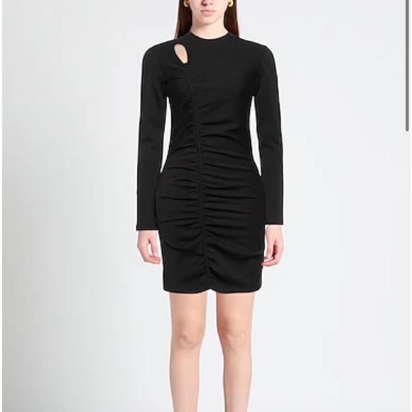 Les Coyotes De Paris Donna cut-out detail dress black - Picture 1 of 12